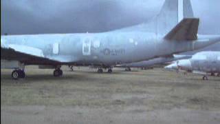 Arizona aircraft storage boneyard P3 Orion military aircraft part2 [upl. by Irvin303]