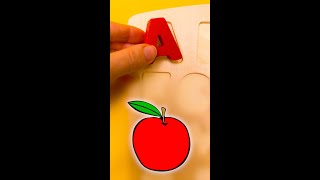 A  apple 🍎 Learning English Alphabet [upl. by Ardyaf]