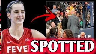 BREAKING Caitlin Clark SPOTTED With NBA Commissioner At Pacers Game [upl. by Redd]