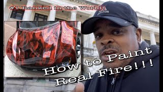 Airbrush flame amp fire tutorial [upl. by Karlee]