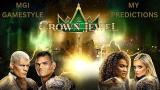 HERES MY WWE CROWN JEWEL 2024 PREDICTIONS [upl. by Harwin]