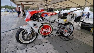 1993 Suzuki RGV500 Lucky Strike Track Bike Full Video View at Goodwood Festival of Speed 2021 [upl. by Odraccir]