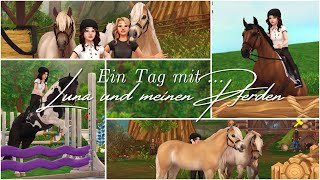 Ein TAG mit LUNA und meinen PFERDEN 💖🐎  Starstable realistic Roleplay DEUTSCH Tessa Young [upl. by Jane679]