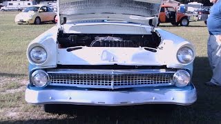 1955 Ford Customline Two Door Sedan BluWht SumterFG060516 [upl. by Ardnat]