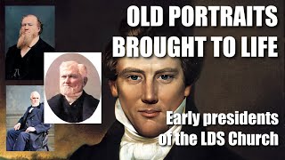 Old portraits brought to life  Early presidents of the LDS Church [upl. by Dnomasor770]