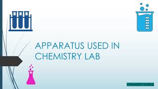 APPARATUS USED IN CHEMISTRY LAB  CHEMISTRY PRACTICAL  SALT ANALYSIS  GLASSWARE NAMES [upl. by Oetsira966]