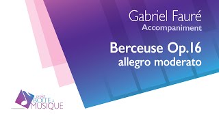 GFauré  Berceuse Op16 for violin or cello accompaniment [upl. by Nekal]