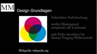 Design Grundlagen  Farbmischung Additive und Subtraktive Farbsynthese [upl. by Cromwell559]