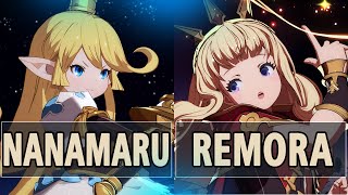 GBVSR Nanamaru Charlotta Vs Remora Cagliostro  High Level Gameplay [upl. by Lubba474]