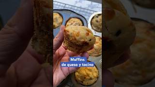 Receta de muffins de queso y tocino pola cocina [upl. by Hael]