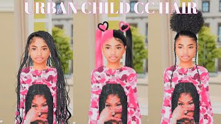 BEST SIMS 4 URBAN CHILD HAIR TO DOWNLOAD 😍 link to cc in description [upl. by Eirak335]