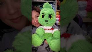 Crocheting a Grinch with fuzzy yarn crochet [upl. by Aneer]