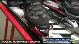 Voile HD Mountaineer 3Pin 75mm Ski Bindings Review Video by ORS Cross Country Skis Direct [upl. by Enelyk]