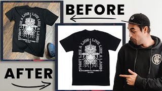 How to do Tshirt Product Photography 2024 Update [upl. by Eltsirhc503]