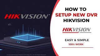 UPDATE How To Setup New Hikvision DVR [upl. by Direj]