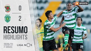 Highlights  Resumo Paços de Ferreira 02 Sporting Liga 2021 2 [upl. by Ilatan]