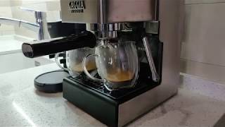 Gaggia New Classic amp Graef CM 802 grinder combination [upl. by Lepine]