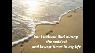 FOOTPRINTS in the sand with lyrics [upl. by Lemaceon]