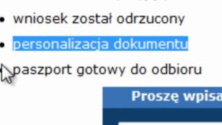 Jak sprawdzić Paszport do odbioru przez internet [upl. by Brookes]