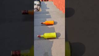 Yellow vs orange bottal challenge satisfying oddlysatisfying experiment relaxing shorts [upl. by Sredna157]