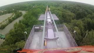 Apollos Chariot Front Row POV at Busch Gardens Williamsburg [upl. by Gnuh]