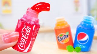 Sweet Miniature Coca Cola Frozen Honey Jelly Decorating  Tiny Dessert Design by Mini Yummy [upl. by Vaughn]