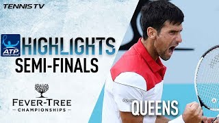 Highlights Djokovic Reaches 1st Final In Nearly A Year At Queens Club To Meet Cilic [upl. by Nettle]