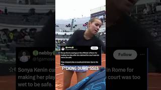 Sofia Kenin CURSES at Officials for Making Her Play 🤬 tennis [upl. by Arikaahs]