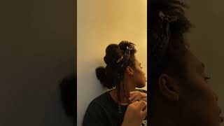 Protective Styles  Twists on Natural Hair shorts ytshorts naturalhair protectivestyles [upl. by Ahseki120]