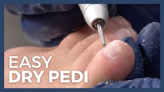 How To Dry Pedi  Easy Dry Pedicure Tutorial [upl. by Sevein]