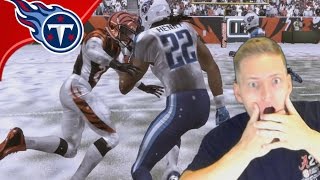 AFC DIVISIONAL ROUND VS CINCINNATI BENGALS IN THE SNOW  Madden 17 Titans Connected Franchise 19 [upl. by Ydnarb798]