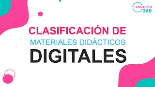 Clasificación de materiales didácticos digitales [upl. by Eadie]