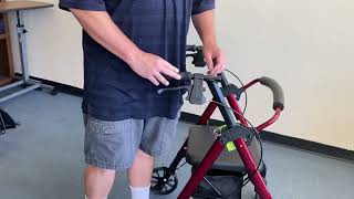 Adjusting the brakes on your rollator [upl. by Giaimo654]