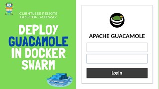 Deploy Apache Guacamole on Docker Swarm behind Traefik Proxy  Clientless Remote Desktop Gateway [upl. by Neff]