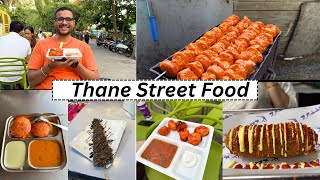 Thane Street Food Vasant Vihar  Rumali Shawarma Korean Corndog Waffle stick and more [upl. by Denton]