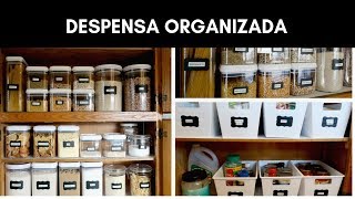 ORGANIZAÇÃO DA DESPENSA  Antes de Depois  Dica de Organização [upl. by Ihcelek]