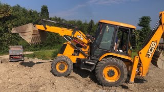 The Work Of The Operator Loading Gravel amp Sand To Complete The Village Road [upl. by Hourigan643]