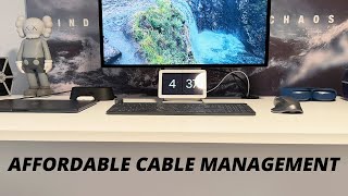 How I Cable Managed My Home Office Desk Setup For Under 30 in 2024 [upl. by Zeba]