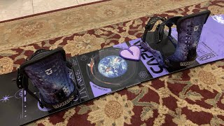 Capita Outerspace Living Board 155cm w Union Force Bindings Unboxing [upl. by Nataline93]