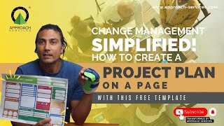 Change Management Simplified How To Create A Project Plan On A Page With This Free Template [upl. by Ebony]