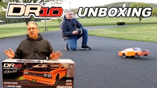 RC drag car  Team Associated DR10 drag car unboxing and test  no prep drag racing [upl. by Clevie]