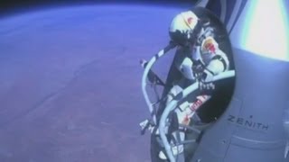 Space jump Felix Baumgartner describes his recordbreaking skydive [upl. by Camilia]