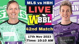 Live Melbourne Stars Women vs Hobart Hurricanes Women  MLSW vs HBHW Live 42nd Match WBBL 2023 [upl. by Rolanda619]