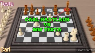 Carl Hartlaub vs MW Tetsta  Jerman 1912 [upl. by Ettellocin]