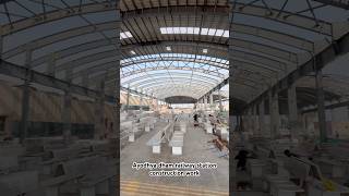 Ayodhya railway stationayodhya dham railway station construction work update ayodhya shorts [upl. by Coney]