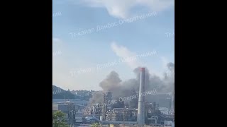 Ukrainian Drones Hit Tuapse Oil Refinery and Morozovsk Air Base [upl. by Elyrpa280]