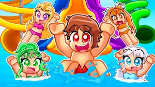 I Opened A Water Park With MY CRAZY FAN GIRLS In Roblox [upl. by Akihc]