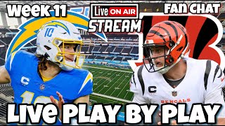 Los Angeles Chargers vs Cincinnati Bengals Live Stream Week 11 [upl. by Hallock]