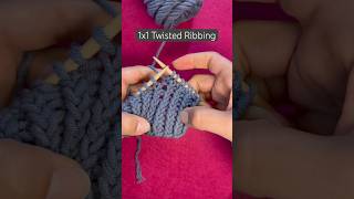 Twisted Rib Stitch Tutorial  using ktbl and ptbl knittingpattern shorts [upl. by Noicpecnoc367]