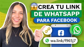 COMO CREAR UN ENLACE DE WHATSAPP PARA FACEBOOK 😱 [upl. by Conn]